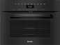 Preview: Miele H 7440 BM Obsidianschwarz Kompakt-Backofen mit Mikrowelle GOLD im perfekt kombinierbaren Design mit Automatikprogrammen u. Kombi-Betriebsarten.